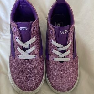 EUC Vans Ward slip-on glitter shoes toddler size 10